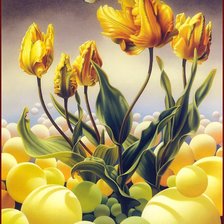 Схема вышивки «Тюльпаны»