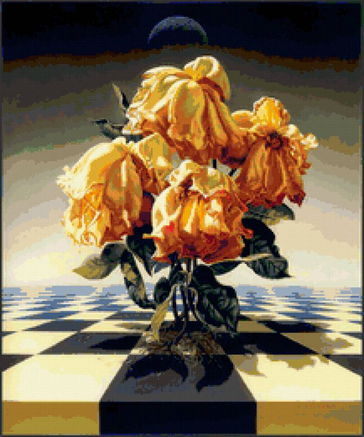 Цветочная фантазия - красота, цветы - предпросмотр