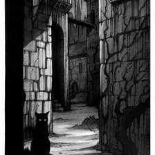 Схема вышивки «страшный город»