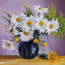 Схема вышивки «ромашки»