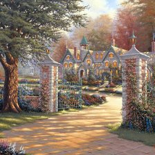 Схема вышивки «Красивы домик»