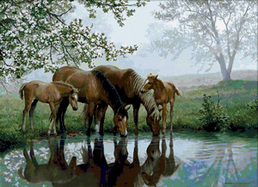 картина - лошади - предпросмотр