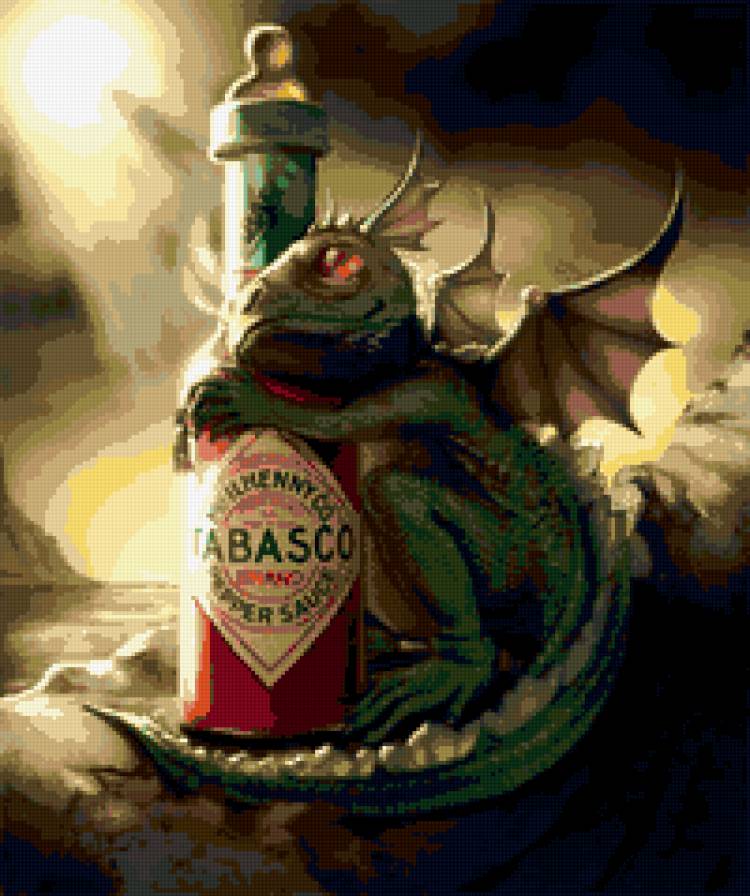 Дракончик - острый, дракончик, дракон - предпросмотр