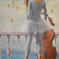 Схема вышивки «картина девушка»