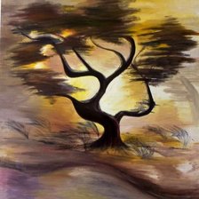 Схема вышивки «ветер в кроне»