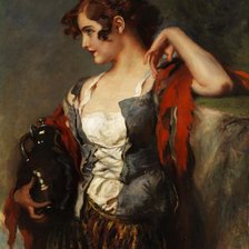 Схема вышивки «дева с кувшином»