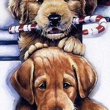 Схема вышивки «Друзья»