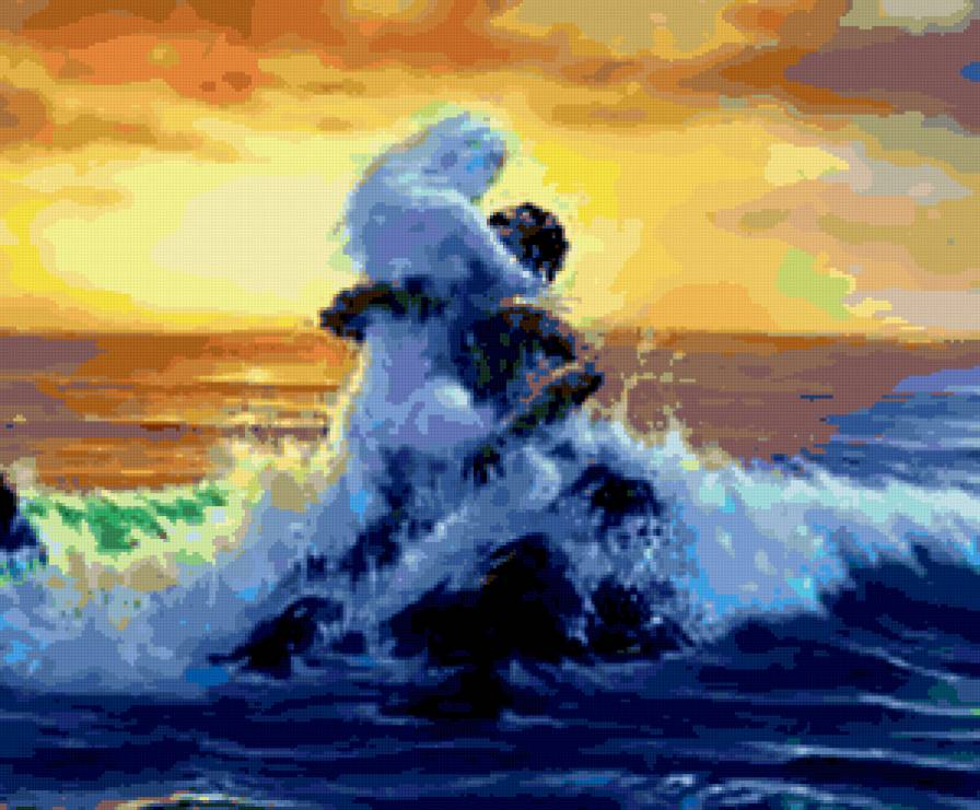 волна страсти - пара, волны - предпросмотр