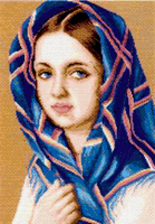 девочка в платке - девушки - предпросмотр