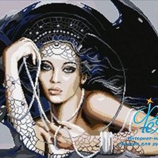 Схема вышивки «девушка»