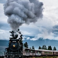 Схема вышивки «Поезд»