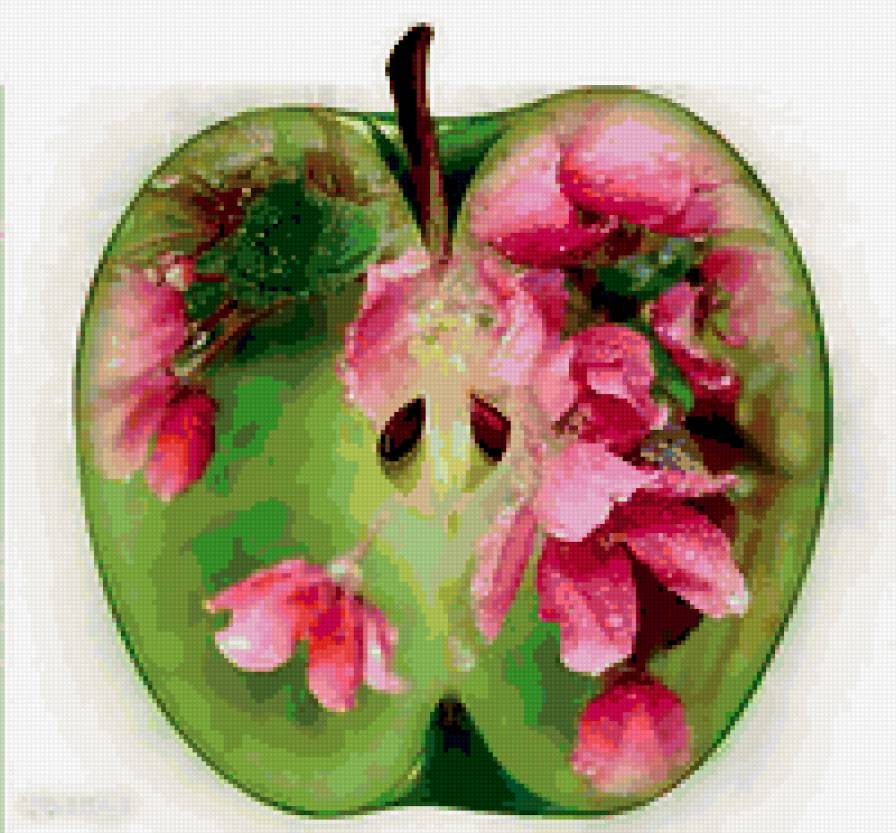 Цветочное яблоко - предпросмотр