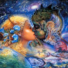 Схема вышивки «Жезефина Уолл "Красавица и море" (больш)»