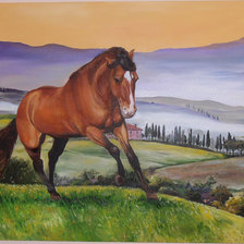 Схема вышивки «Конь»