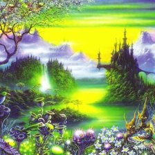 Схема вышивки «замок»