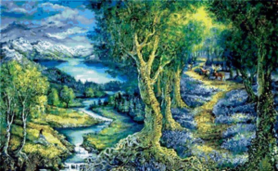 Жезефина Уолл "Мир" 1/2 - репродукция, жезефина уолл - предпросмотр