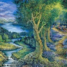 Схема вышивки «Жезефина Уолл "Мир" 1/2»