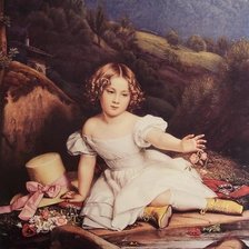 Схема вышивки «ретро портрет»