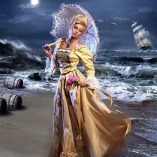 Схема вышивки «Море»