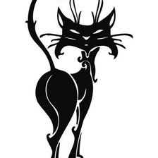 Схема вышивки «киса»