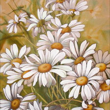 Схема вышивки «ромашки»