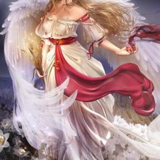 Схема вышивки «ангел»