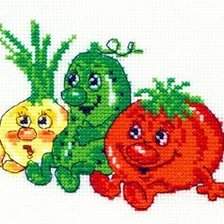 Схема вышивки «друзья с грядки»