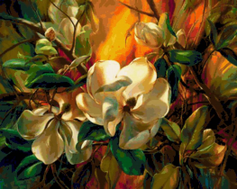 Магнолия - цветы - предпросмотр