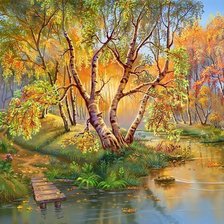 Схема вышивки «Береза»