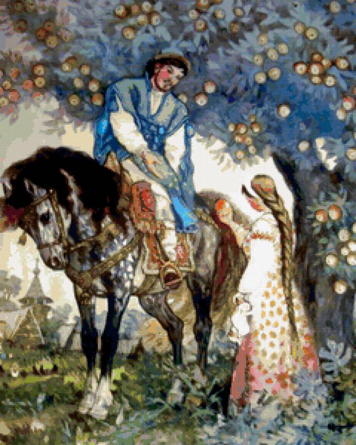 русская сказка - сказка, конь, девица - предпросмотр