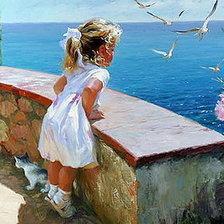 Схема вышивки «Отдых у моря»