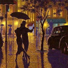 Схема вышивки «под дождем»