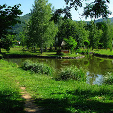 Схема вышивки «пейзаж»