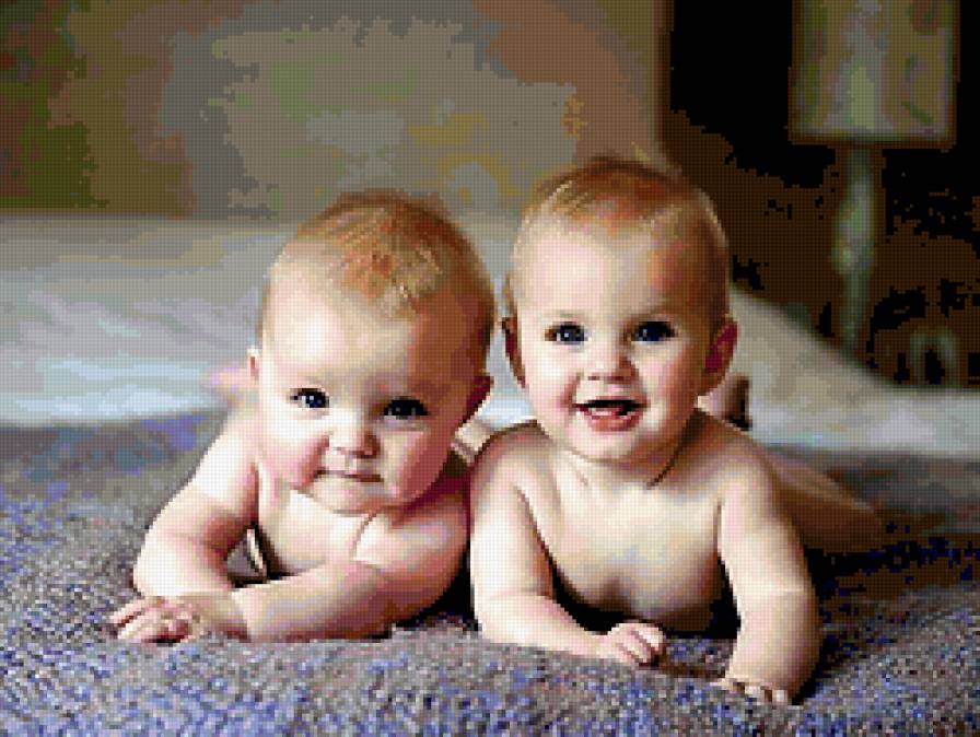 Близнецы - близнецы, ребенок, комната, младенец - предпросмотр