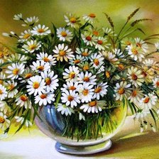 Схема вышивки «ромашки»