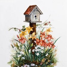 Схема вышивки «лилии»