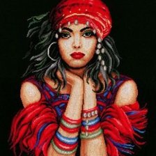 Схема вышивки «Цыганка»