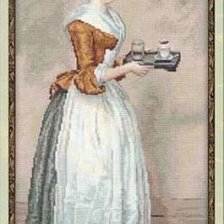 Схема вышивки «Шоколадница»