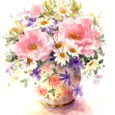 Схема вышивки «акварель»