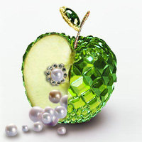 Схема вышивки «Гламурное яблочко»