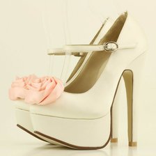 Схема вышивки «свадебные туфельки»