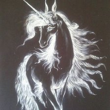 Схема вышивки «картина на черном»