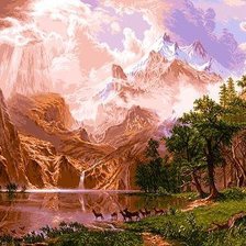 Схема вышивки «лучший пейзаж»