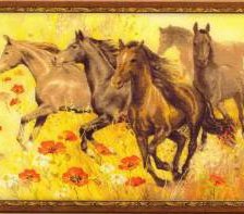 Схема вышивки «табун»