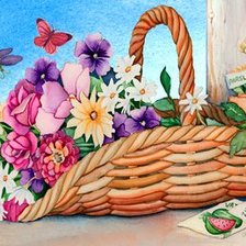 Схема вышивки «Букет»