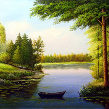 Схема вышивки «пейзаж»