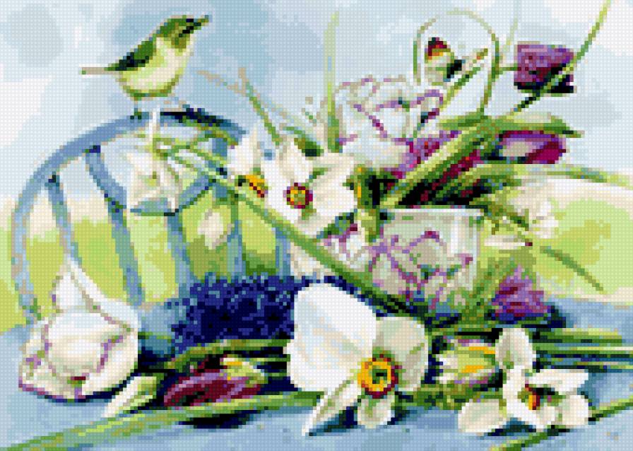 цветы - нарциссы, цветы - предпросмотр