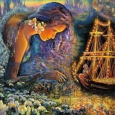 Схема вышивки «Жезефина Уолл "Ночной кораблик"»