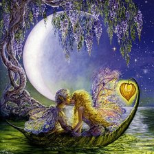 Схема вышивки «Жезефина Уолл "Романтика"»