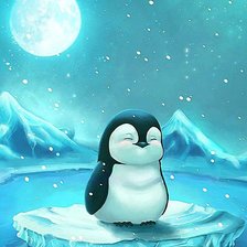 Схема вышивки «Пингвиненок»